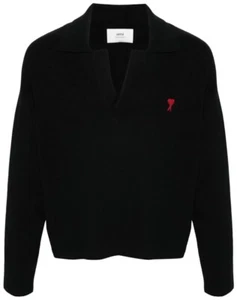 AMI PARIS DE COEUR LOGO POLO SUÉTER HOMBRE JERSEY UPL346KN0042001 - Imagen 1 de 5