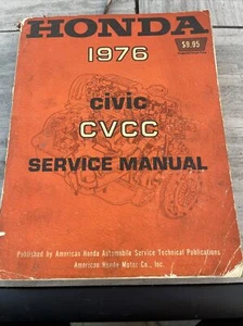 1976 Honda Civic Cvcc Service Repair Shop Manual Factory Original - Bild 1 von 5