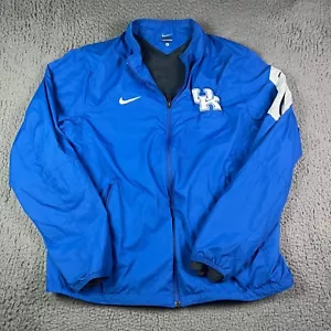 Nike Kentucky Wildcats Track Jacket Mens L Blue Windbreaker Full Zip University - Picture 1 of 10