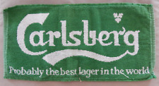 CARLSBERG PROBABLY THE BEST LAGER IN THE WORLD   BAR BEER MAT / TOWEL