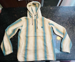 Billabong Men’s Acrylic Pullover Hoodie Sweater/Aztec Design/Medium/Super Warm - Picture 1 of 8