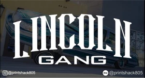 Lincoln Towncar Gang Troquelado Vinilo Ventana Calcomanía Adhesivo Coche Camión Lowrider JDM - Imagen 1 de 3