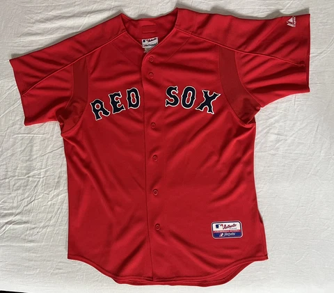 Curt Schilling Baseball Jersey Boston Red Sox #38 Majestic MENS L Stitched Read Cover