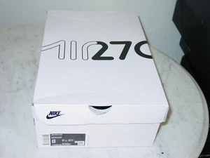 Nike Air Max 270 White/Black Shoe Box Only! Size 8 - Picture 1 of 7