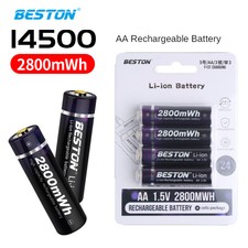 Rechargeable 3500mWh 2800mWh AA Batteries 1.5V Li-ion Battery 800mAh AAA battery
