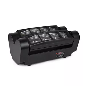 DJ Beam Moving Head Stage Lighting 80w LED Spider Wash Bar Disco Lighting 8x10w - Picture 1 of 7