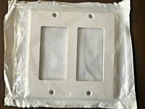 Leviton 80409-W 2-Gang Decora/GFCI Gerätewandplatte weiß - Bild 1 von 2