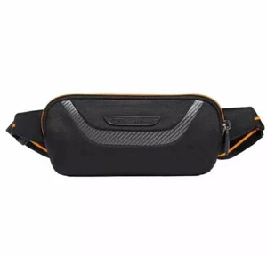 Tumi McLaren Brox Slim Utility Pouch Waist Pack Black Carbon Fiber 373012D - Picture 1 of 10