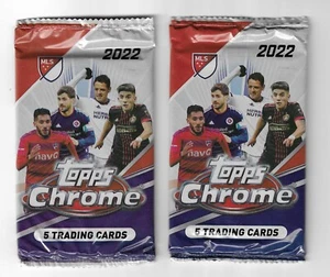 2022 Topps Chrome MLS 5-CARD Pack FREE SHIPPING SCOCCER SOCCER BUY 1 or BOTH - Bild 1 von 1
