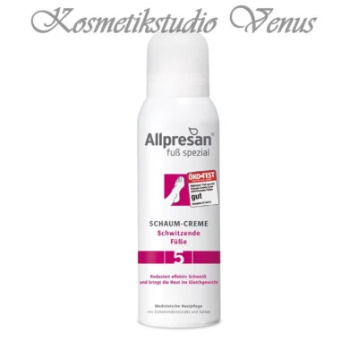 Allpresan Fuß spezial 5 Schaum Creme schwitzende Füße 125 ml