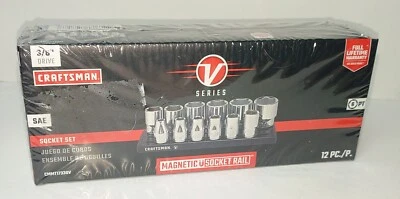 Craftsman V Series 3/8 Drive SAE 12 Piece Shallow Socket Set  CMMT17330V - Image 1 of 4
