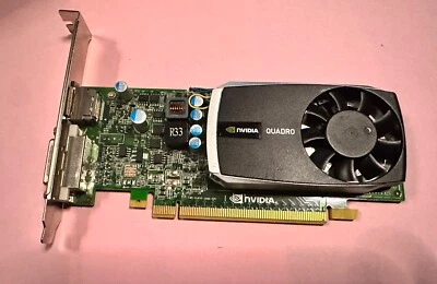 NVIDIA Quadro 600 1GB DDR3 Video Card DisplayPort DVI HP 616074-001 612951-001 - Image 1 of 4