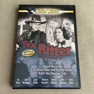 Tex Ritter Western Set (DVD) Song Gringo/ Rides w/ Boy Scouts/ Cherokee Trail + - Picture 1 of 7
