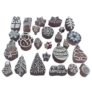 Royal Kraft verschiedene Holzblockdruck Stempel (25er Set) - Bild 1 von 7