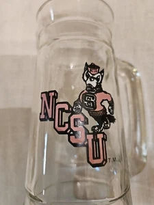 Tazza Bicchiere Birra Vintage NCSU Wolfpack Stein 7” Mr Wuf - Foto 1 di 8