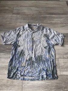 Tommy Bahama Camp Shirt Mens M Medium Multi Palm Silk Hawaiian Original Fit - Bild 1 von 14