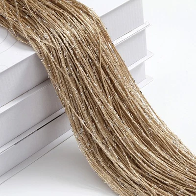 String Tassel Curtain Crystal Beads Door Window Panel Room Divider Beaded Panel. - Image 1 of 4