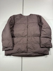 Uniqlo Jacke Erwachsene XL Light Down Zip Clare Waight Keller dunkelbraun Ski Puffer - Bild 1 von 10