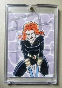 2024 Black Widow Artist SKETCH - GORDON WILLS 1/1 Card - Picture 1 of 2