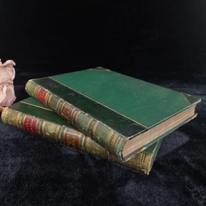 Cassell Penny Readings Vol I II Tom Hood Illustrated Leather Books Antique  - Bild 1 von 24