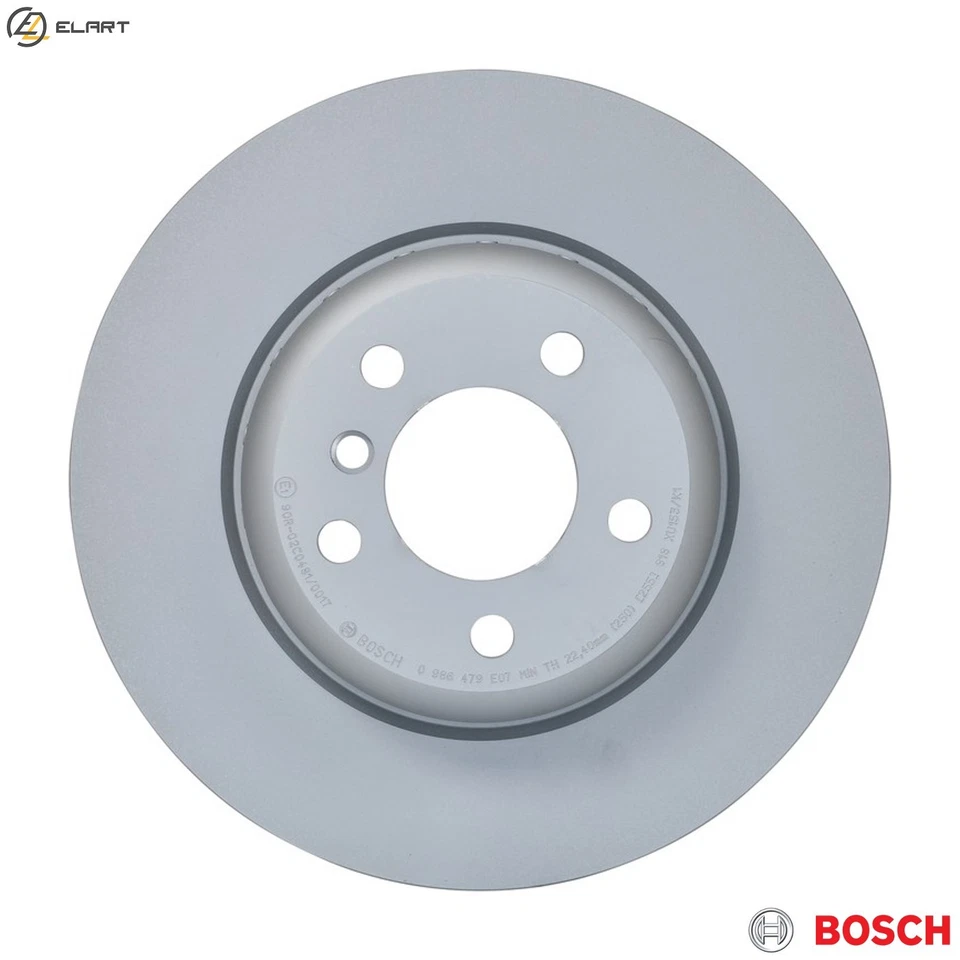 2x BRAKE DISC 0 986 479 E07 FOR BMW 5/F10/F11 N20B16A 1.6L N47D20D/C B47D20 2.0L - Image 1 of 4