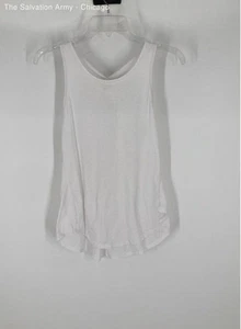 Athleta Womens White Crossback Activewear Pullover Tank Top Size 2XS - Picture 1 of 6