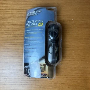 Monster Power Outlets To Go 4 MP OTG400 Surge Protector Output Connectors 4 - Afbeelding 1 van 3