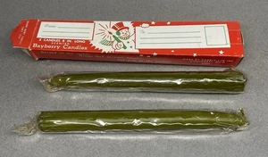 Vintage Christmas Candles ~ Bayberry ~ Candle-Lite Inc ~ Good Luck - Picture 1 of 7