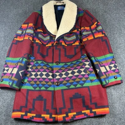 Vintage Rare Pendleton High Grade Western Wear Rainbow Tribal Jacket Sz 44 XL - Image 1 of 4