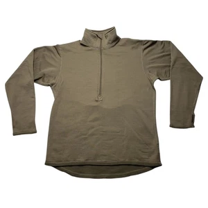 Camicia militare USA 1/2 zip waffle termica peso medio Gen III clima freddo med reg - Foto 1 di 11