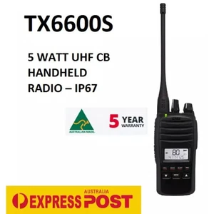 RADIO DE MANO GME 5 VATIOS UHF CB - IP67 TX6600S 5 AÑOS DE GARANTÍA - Imagen 1 de 6