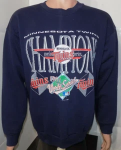 Minnesota Twins 1991 World Series Crewneck Sweatshirt (XL) Vintage MLB Baseball - Picture 1 of 6