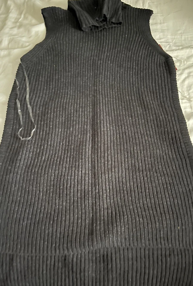 全新带标签女式 MERONA SLEEVELESS TURTLENECK 针织衫-尺寸 XS-CHARCOAL 灰色 — 第 1/1 张图片