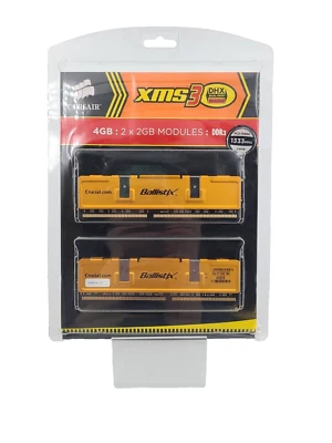 Corsair 2 2GB Modula DDR3 PC3-10666 1333MHz RAM 4GB Total - Image 1 of 3