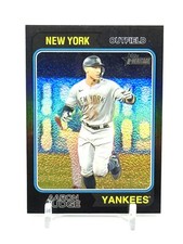 2023 Topps Heritage Chrome Black Border Refractors #152 Aaron Judge /74 Yankees