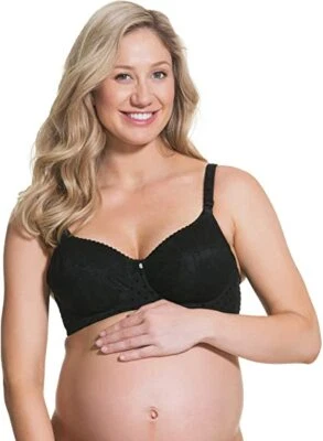Cake Maternity Women's Parfait FlexiWire Lace Nursing Bra, Black, 38DD UK/38E US - Image 1 of 4