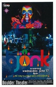 PÓSTER CONCIERTO DE PROYECCIÓN DE LA GIRA VOLTA 2009 BJORK BOULDER - Imagen 1 de 1