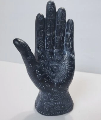 Figura de resina 5,25" ojo que todo lo ve HAMSA HAND mística espiritual Halloween Foto 1 de 4