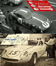 Decals Ferrari 275 GTB Le Mans 1968 1:32 1:43 1:24 1:18 slot calcas