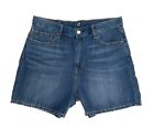 Gap 5" Relaxed Short Women's size 30 Dark Wash Blue Denim jean Shorts