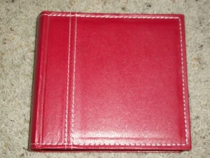 Red Faux Leather 4x6 Photos Photo Memory Album - Picture 1 of 7