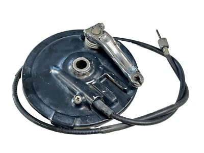 Honda XL500s 1979 conjunto completo de tambor de freno delantero fabricante de equipos originales con cable de velocímetro Foto 1 de 4