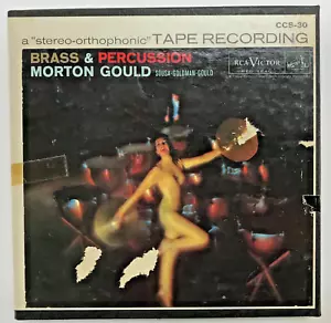 2-Track Inline 7-1/2ips Brass & Percussion Morton Gould Reel Tape - Picture 1 of 3