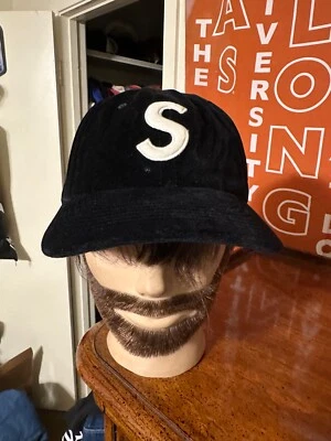 Vintage Supreme Velet S logo 6-Panel “black” hat 2020 - Image 1 of 4