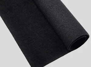 Autoteppich schwarz Meterware verwendbar für Kofferraummatte Oldtimer Fußmatten  - Bild 1 von 1