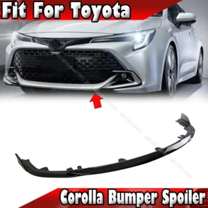 23-25 Fits TOYOTA Corolla AURIS E210 T Type Bumper Spoiler 3pcs Painted Black - Picture 1 of 5