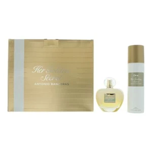 Antonio Banderas Her Golden Secret 2 Piece Gift Set: EDT 80ml - Deod For Women - Imagen 1 de 1