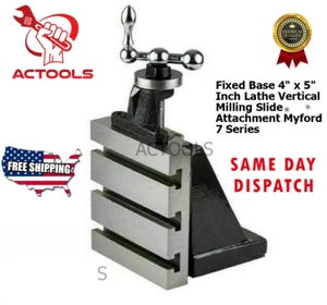 Vertikale Drehmaschine Frässchlittenaufsatz feste Basis 4" x 5" 7 Serie ACTOOLS USA - Bild 1 von 10