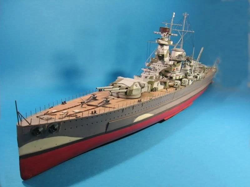 NEW 1:200 Scale German Cruiser Admiral Graf Spee DIY Handcraft Paper Model Kit - Image 1 of 4
