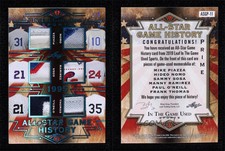 2019 Leaf ITG Used Sports Platinum Blue /5 Paul O'Neill Mike Piazza Hideo Nomo